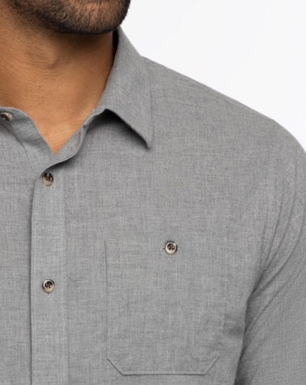 CLOUD FLANNEL BUTTON-UP Image Thumbnail 4