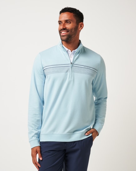 UPGRADED CHEST STRIPE QUARTER ZIP Image Thumbnail 0