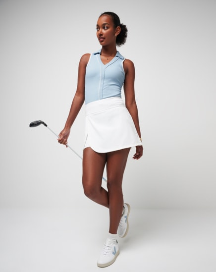 SIP AND SEA MOVEKNIT SLEEVELESS POLO Image Thumbnail 3