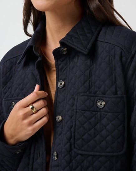 DIAMOND QUILTED SHACKET Image Thumbnail 2