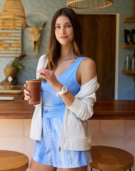 DAWN GLOW TECH WOVEN ROMPER Image Thumbnail 0