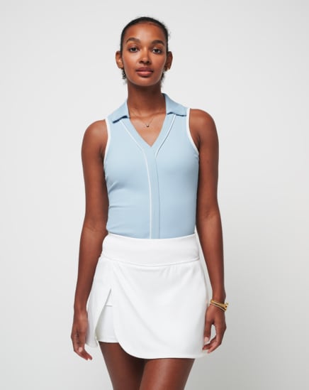 SIP AND SEA MOVEKNIT SLEEVELESS POLO Image Thumbnail 0