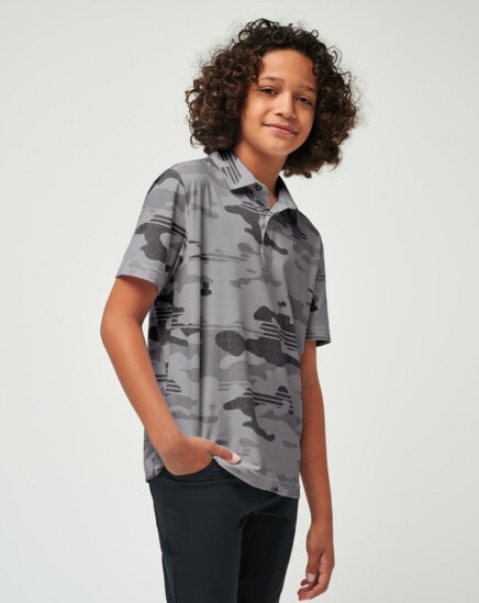 HEATER CAMO YOUTH POLO Image Thumbnail 1