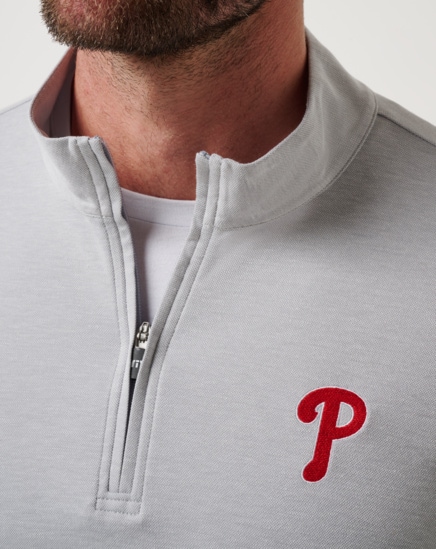 PHILADELPHIA PHILLIES TIME TO TAILGATE QUARTER ZIP Image Thumbnail 3