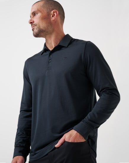 FEATHERWEIGHT LONG SLEEVE POLO Image Thumbnail 4