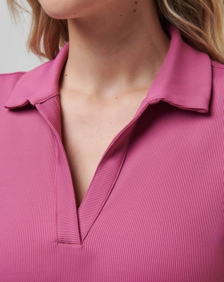 MOVEKNIT VNECK POLO Image Thumbnail 3