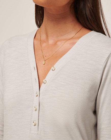 CLOUD JERSEY HENLEY Image Thumbnail 3