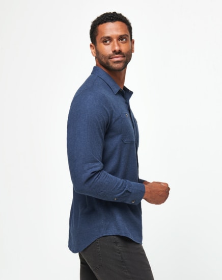 CLOUD FLANNEL BUTTON-UP Image Thumbnail 1