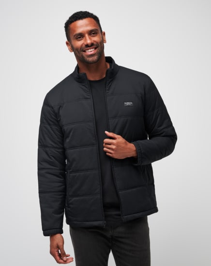 Men s TravisMathew Palisades Puffer Jacket Large Black