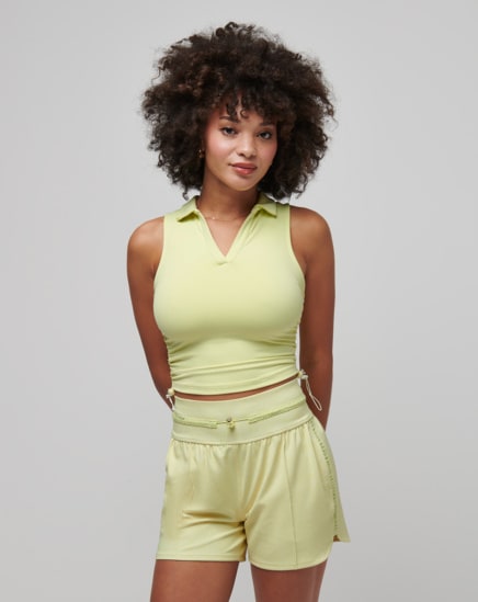 SALT AIR, DON'T CARE MOVEKNIT SLEEVELESS POLO Image Thumbnail 0