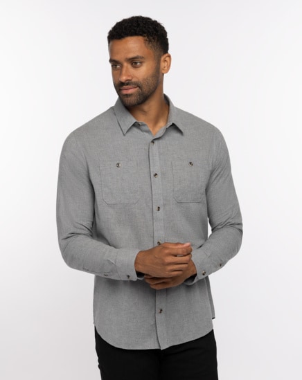 CLOUD FLANNEL BUTTON-UP Image Thumbnail 0