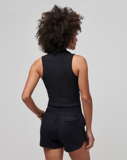 MOVEKNIT SLEEVELESS VNECK POLO Image Thumbnail 2