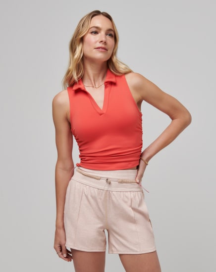 SALT AIR, DON'T CARE MOVEKNIT SLEEVELESS POLO Image Thumbnail 0