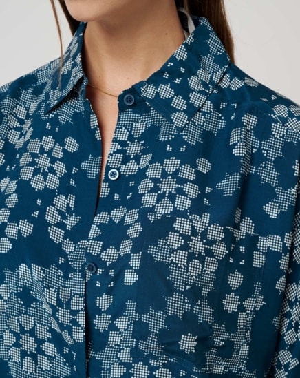 SAVANNA PRINTED BUTTON-UP Image Thumbnail 3