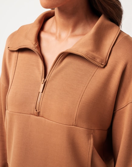 SKYLOFT SOFT HALF ZIP Image Thumbnail 3