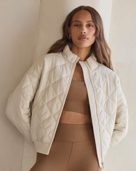 LIGHTS AT NIGHT QUILTED JACKET Image Thumbnail 0