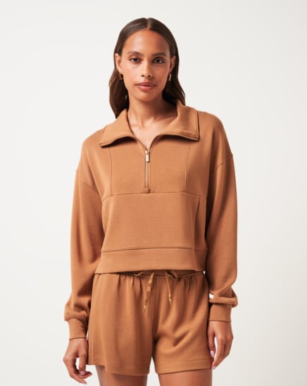 SKYLOFT SOFT HALF ZIP Image Thumbnail 2